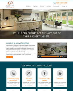 Portfolio of Flat Website Design
