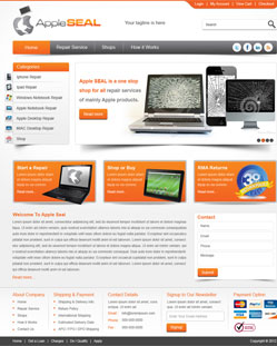 Portfolio of Flat Website Design