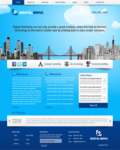Portfolio of Flat Website Design