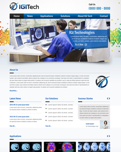 Portfolio of Flat Website Design