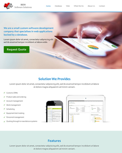 Portfolio of Flat Website Design