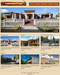 Portfolio of Flat Website Design